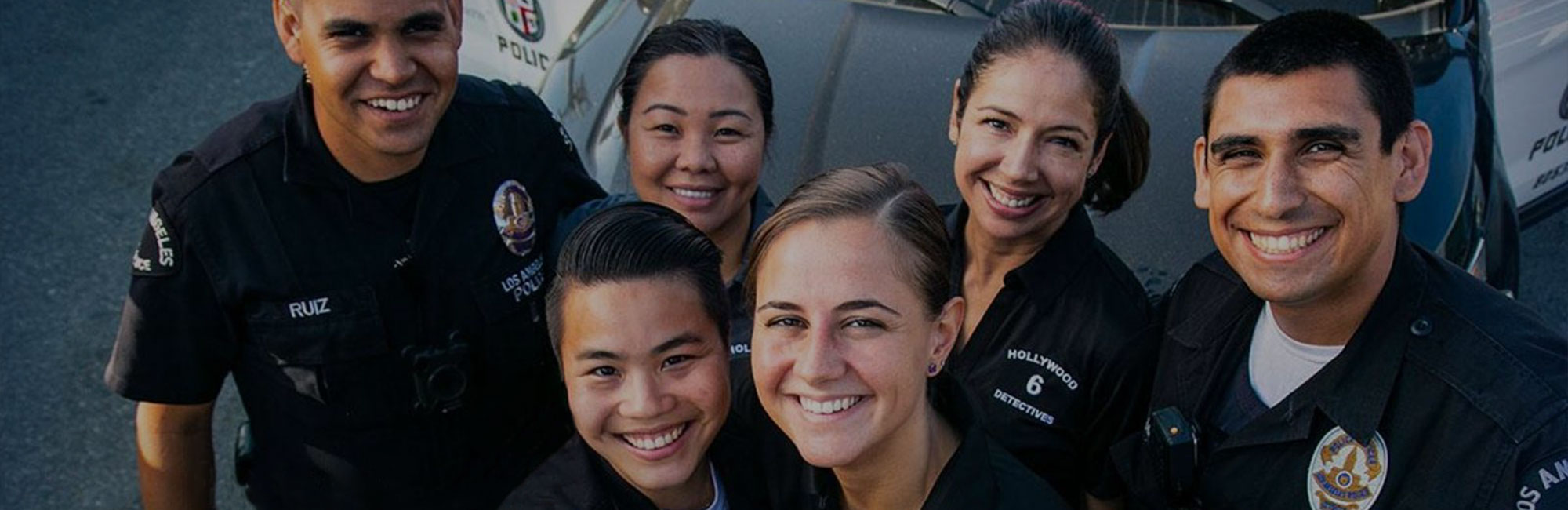 Police officers in a group